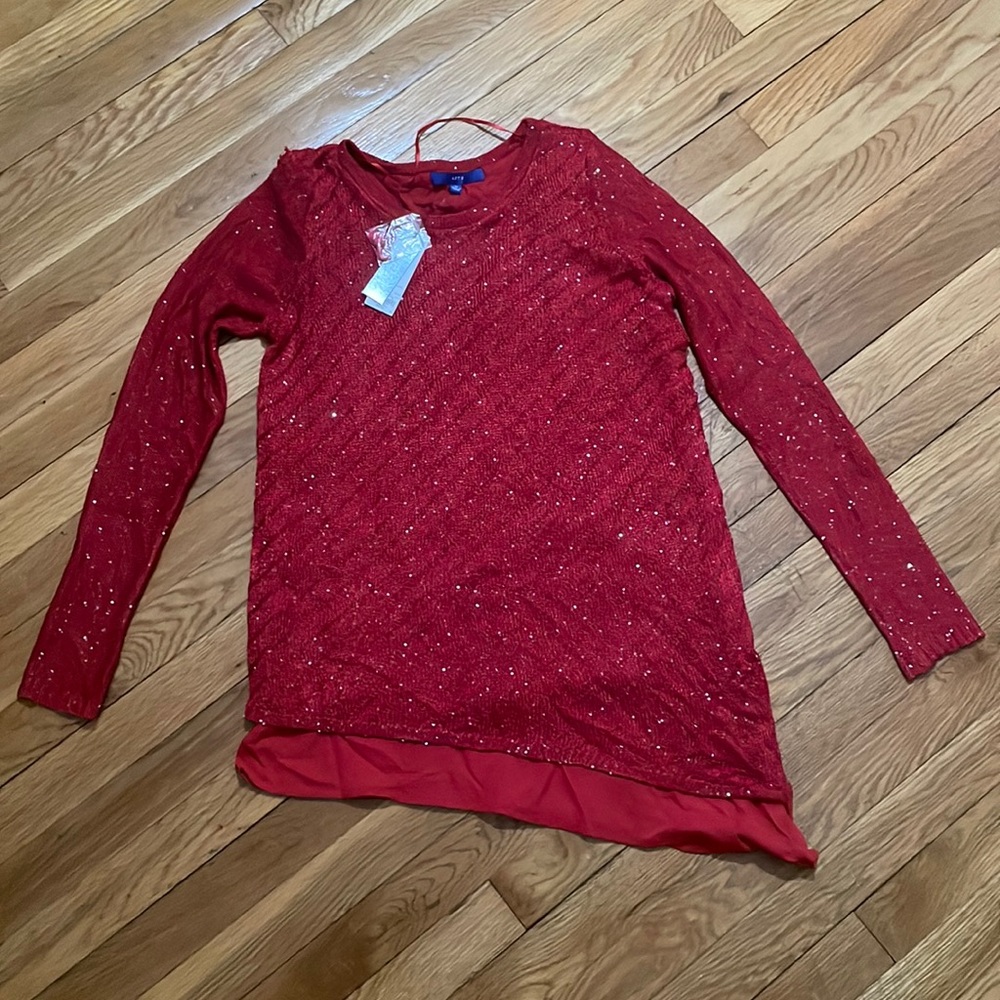 Red Sparkle Sweater